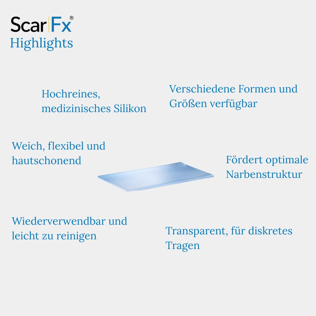 Scar FX Silikon Narben Pflast.3,75x12,5cm