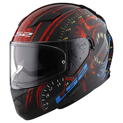 LS2 Helmets Full Face Stream Evo Street Helmet (Speed Demon