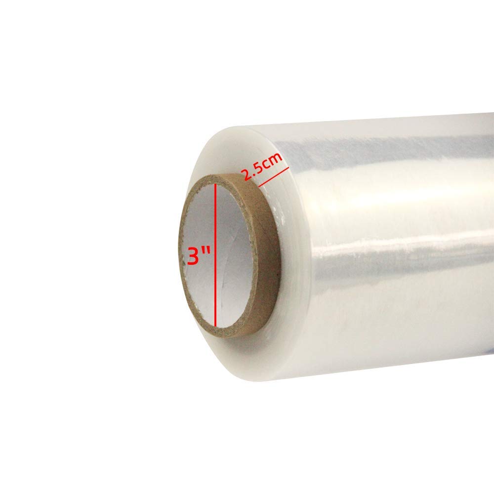 Avvolgimento estensibile da 45,7 cm/pellicola da 1000 piedi Rotolo di pellicola termoretraibile/Forniture per imballaggio/Involucro di plastica per lo spostamento di plastica di imballaggio calibro 80
