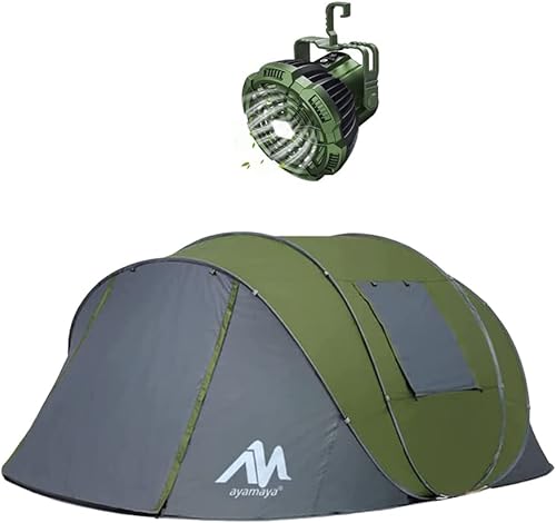 Tienda desplegable para 6 personas y ventilador de tienda de campaña