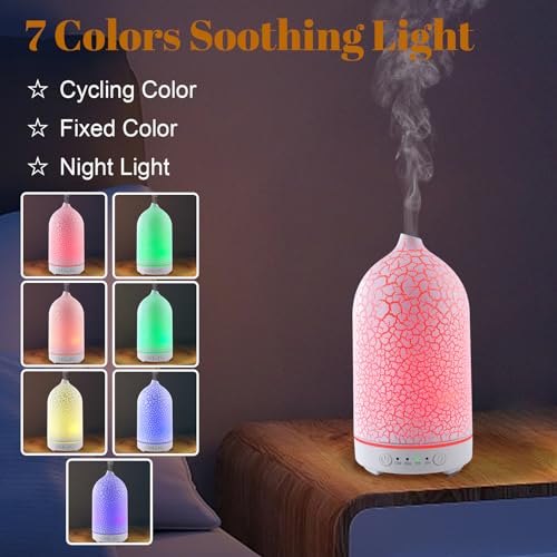 Essential-Oil-Diffuser-200ML-Aromatherapy-Diffuser-Cool-Mist-7-Color-Air-Diffusers-for-Home-Office-BedroomWhite