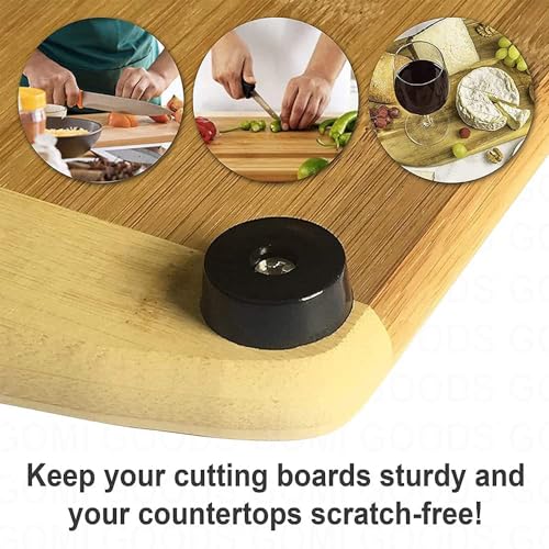 RHQFDM 30 x Rubber Feet Shock Absorber Stopper Rubber Pads with Round Screw to Protect Furniture from Moisture and Scratches on the Floor (25 x 23 x 9 mm) - Image 2