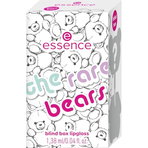 Essence Cosmetics the rare bears blind box lipgloss, avec huiles, naturel, brillant, chatoyant (1.38ml)