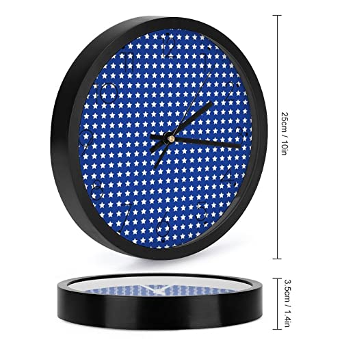 Pendule Murale Silencieuse Étoile Bleue : Apportez du Calme dans votre Bureau et École