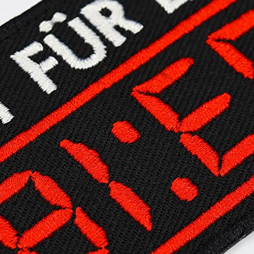 Funny "Zeit Für Ein Bier" Jeans Patch For Sewing/Iron-On | Iron-On Beer Drinker Patches For All Fabrics | Beer Sticker Application Fabric Applique 75 X 75 Mm #TOP4