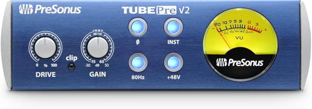Pr?-Amplificador de ?udio PreSonus - Tube Pre V2 : Amazon.com.br