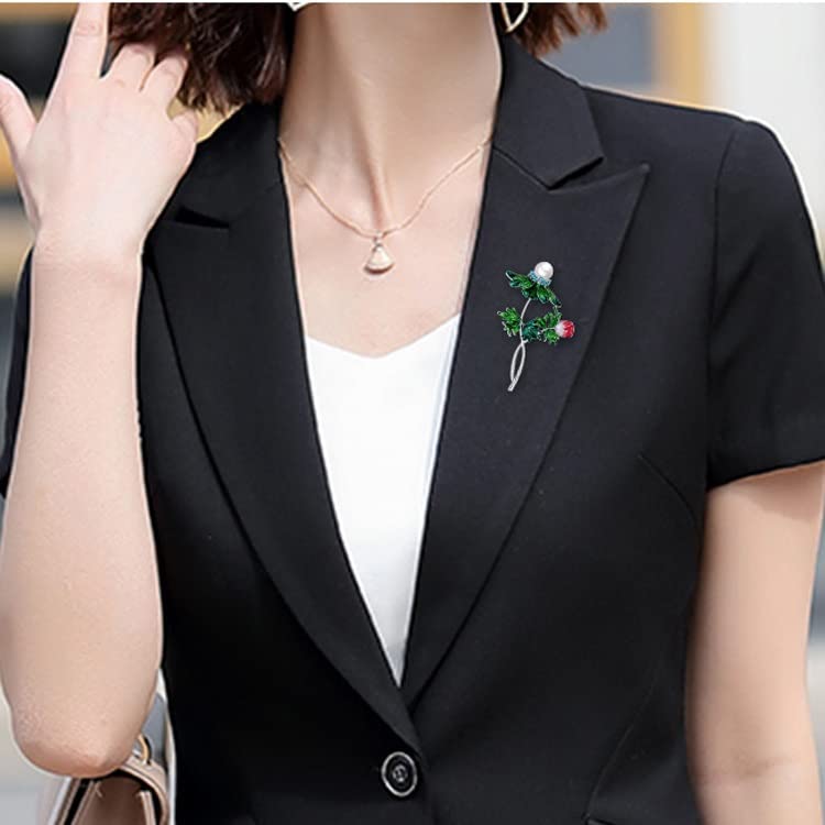 Corsage fleur en alliage et broche délicate au tempérament féminin unique