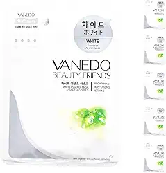 Kit 6 Unidades Máscara Hidratante Facial Coreana Beauty Friends - White