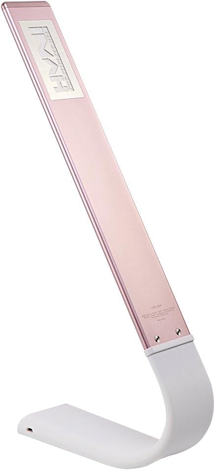 LED Desk Cordless Reading Lamp, Baby & Kids Night Light, Touch Control Brightness w/Warm, Neutral, White Light, Safe Silicone + Aluminum Body, 20 Hours Runtime (Rose Gold)