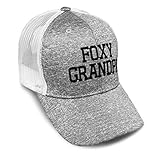 Custom Trucker Hat Jersey Baseball Cap American Foxy Grandpa Embroidery Tri Blend for Men & Women...