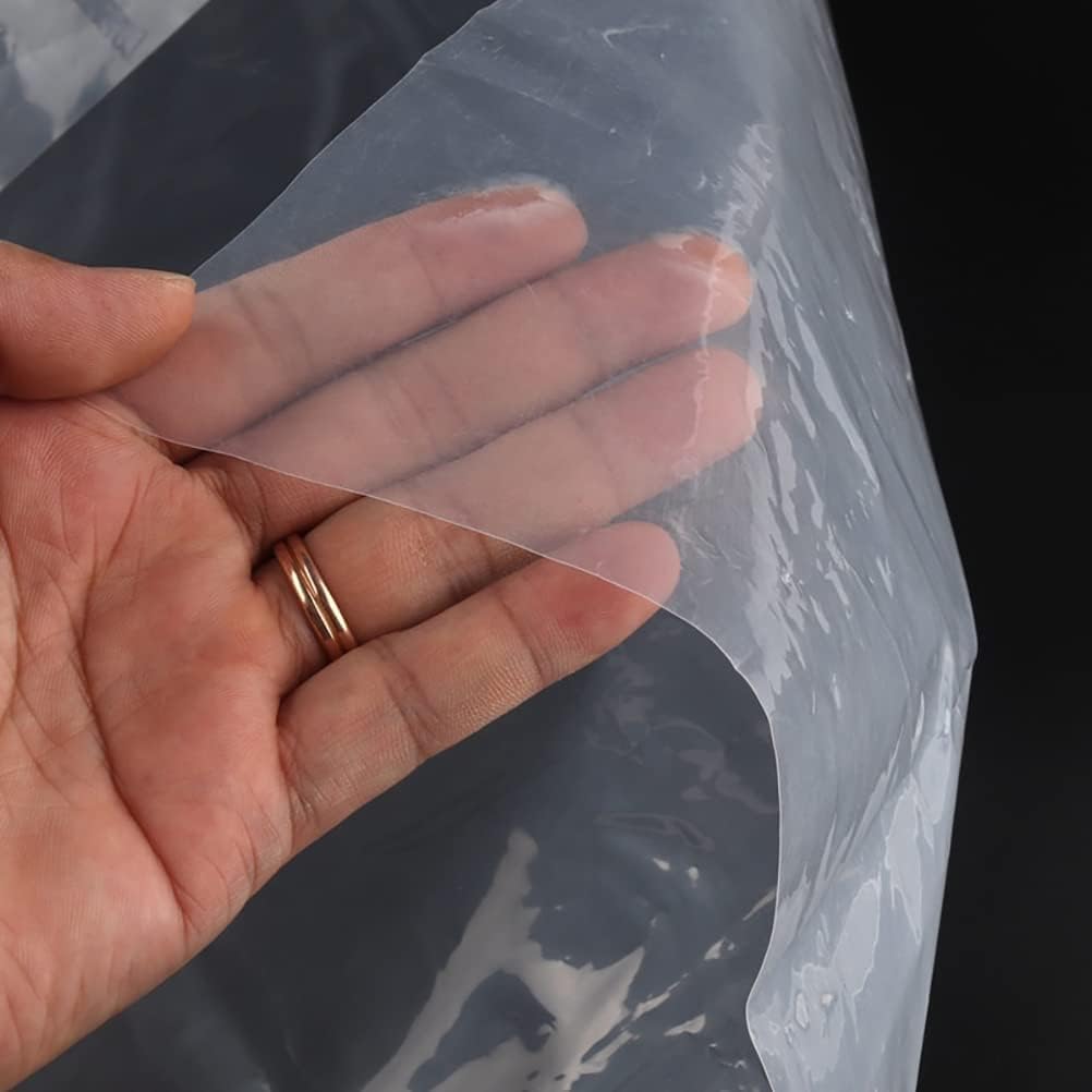 Transparent Tarpaulin Sheet Waterproof Extra Strong Quality Tirpal Tadpatri Tharpai Thadika. Ideal for Protecting Equipment, Plants, Vehicles, and Surfaces from Paint and Damage. Size- 4ft x 6ft. — Amazon image 3
