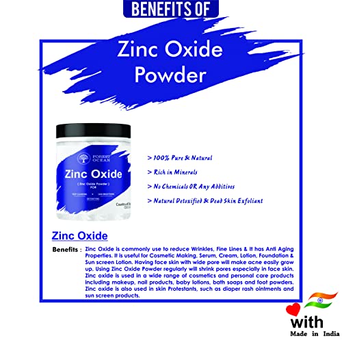 Image of Zinc Oxide Powder For Face Pack & Skin Care (100% Pure and Natural) - 200g
