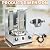 Shawarma Grill Machine Gas Vertical Rotisserie with 2 Burner Doner Kebab Gyro Grill Machine with Shovel