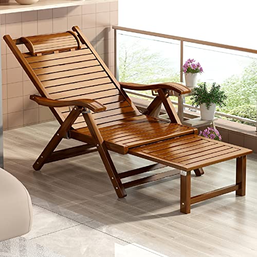 Chaise longue durable en bois B Type Prime transat réglable extérieur - 5