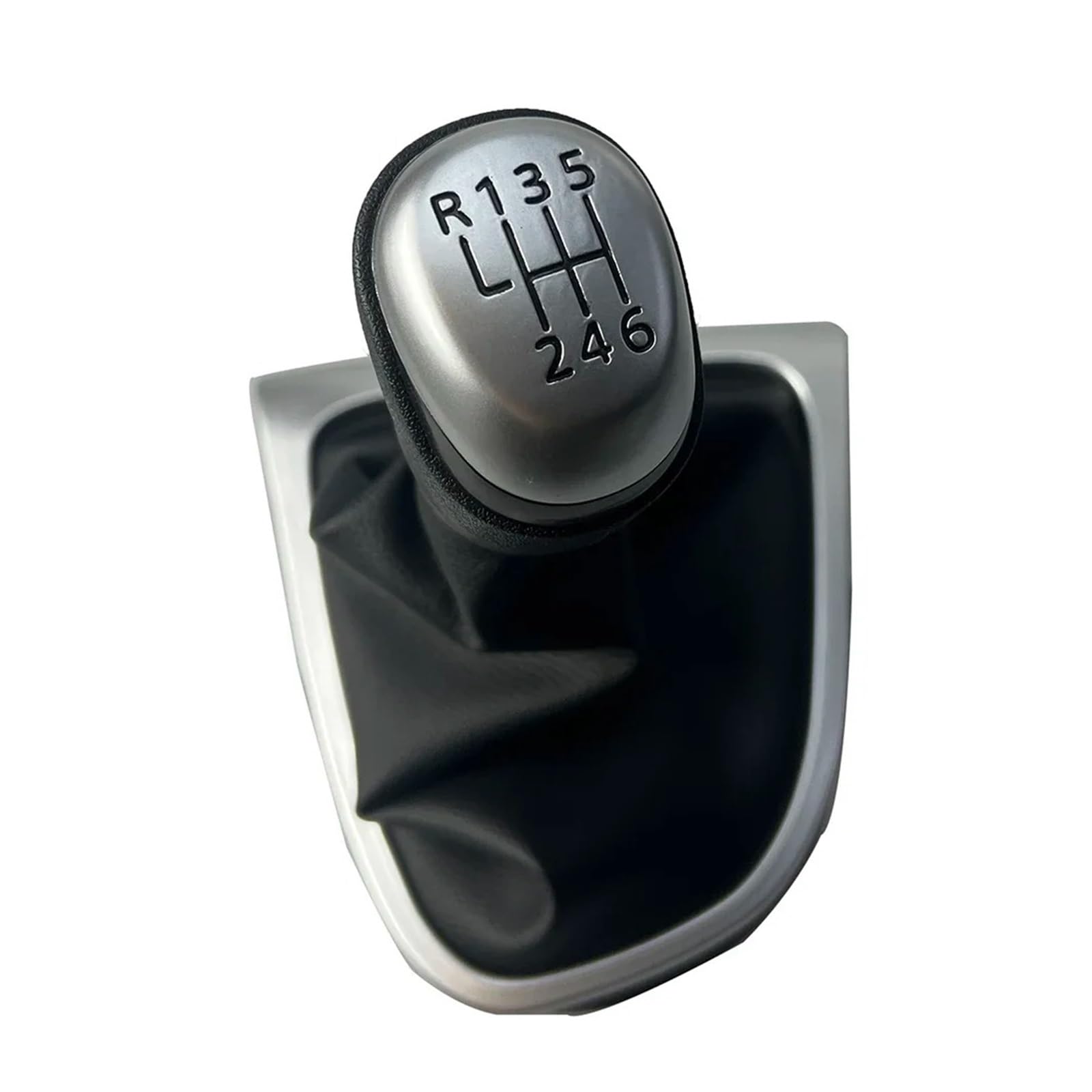 VAVGKDKPZB Shifter Lever Handle for Clio 4 IV 2012-2019 5/6 Speed Gear Shift Lever Knob Transmission(Matt 6 Speed)