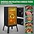 ROVSUN 2-in-1 Outdoor Smoker with Double Doors, Vertical Portable Charcoal Grill with Two Detachable Grill Smoking Racks and Charcoal Pan, Perfect for Camping Barbecue, Black