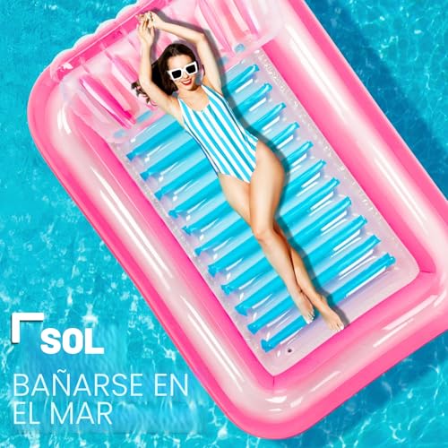 Miniatura 2 de Subtail Colchoneta - Flotadores Hinchable Para Adultos Infantil - Inflables Grande - Colchon Adecuada Para Piscina, Playa
