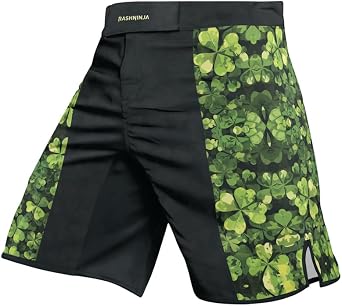 St Patricks Day MMA Fight Shorts Boxing Shorts Men for BJJ Grappling Jiu Jitsu - Fighting Shorts for Training