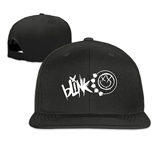 XCarmen meikey Unisex Blink 182 Punk Rock Band Logo Blank Knit Hat Black