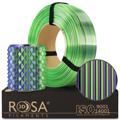 Filament ROSA 3D FILAMENTS PLA Zielony Dwukolorowy Jedwabny (GREEN DUAL SILK)