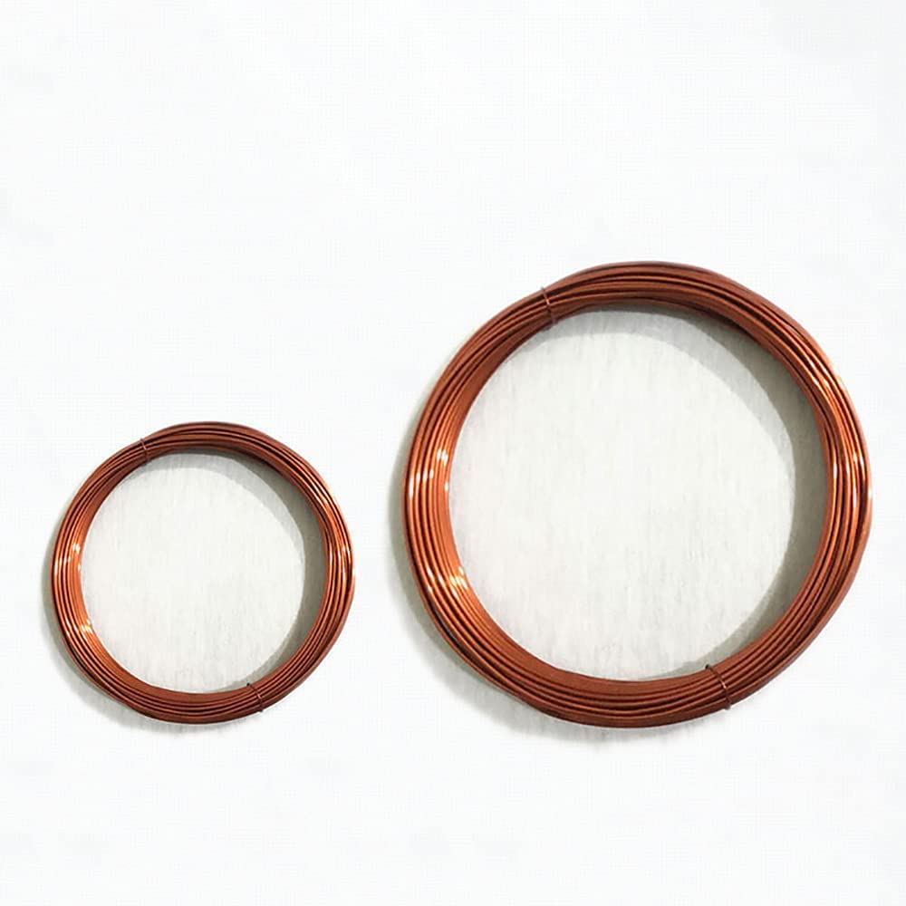 ZJIEX 0.65mm Thickness Copper Wire, Electric Copper Wire Magnet Winding Wire for Connecting or Welding-500g