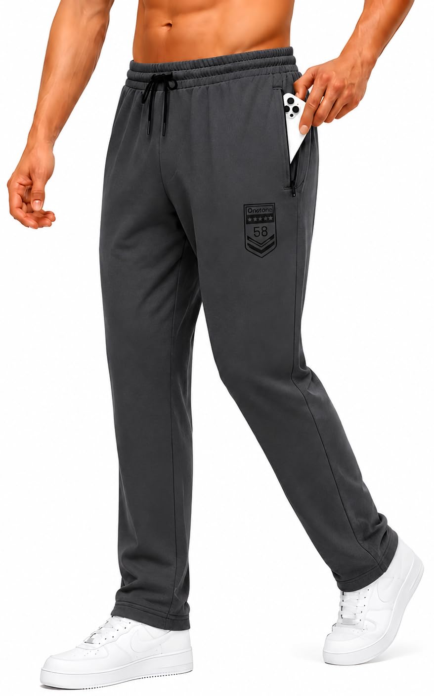 Track Pants for Man | Men Track Pants – Combed Cotton Hosiery Lower | Straight Fit Gym, Running & Workout Track Pant with Drawstring, 2 Zipper Pockets & Back Pocket-picture-27