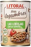 Es un producto 100% natural Litoral - Lentejas de la Abuela -Pack de 15 x 440 g
