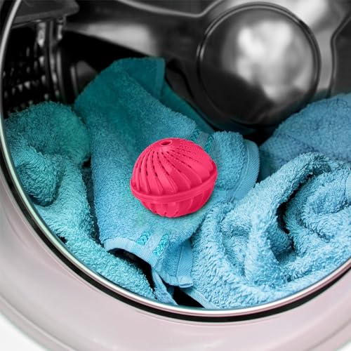 Boule de lavage lot de 4 rose pour machine à laver sans lessive - 3