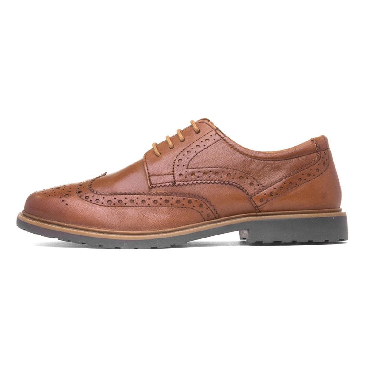 Hush Puppies Female Verity Brogue, Tan, 8