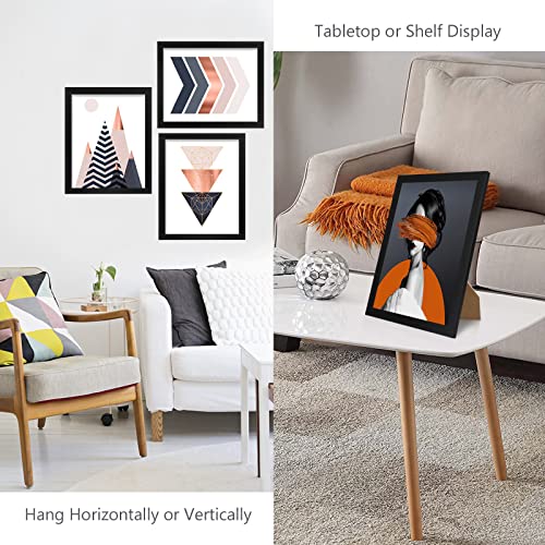 PECULA 2 Pack 8x10 Black Picture Frame for Wall and Tabletop Display, Photo Picture Frame with Clear Display by PECULA - Image 6