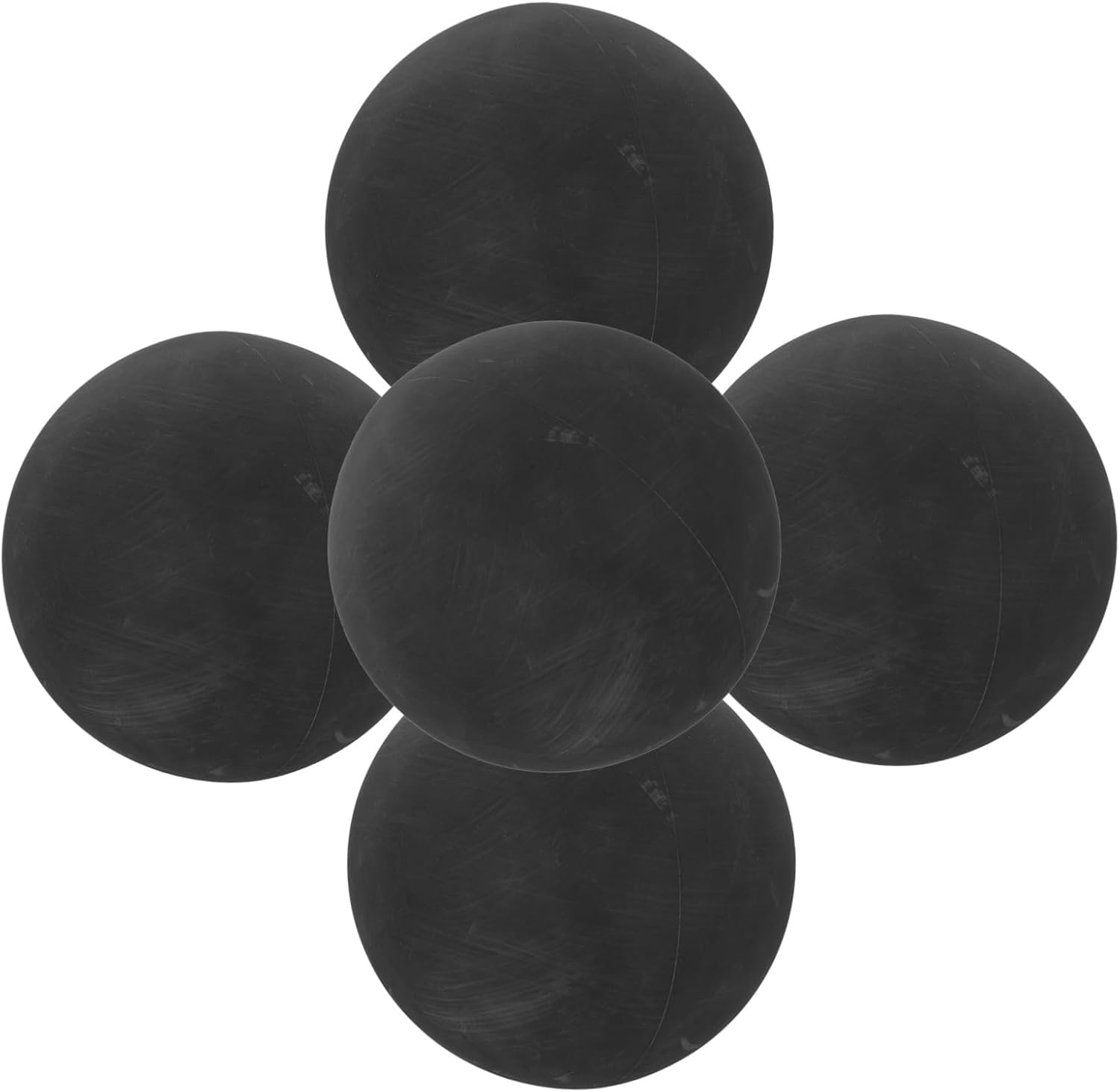 Yardwe 5pcs Black Rubber Squash Ball for Training and Reaction Practice | 5.5cm 2.2 Inch Size, High Bounce Performance, Wear Resistant Build for Beginners and Athletes