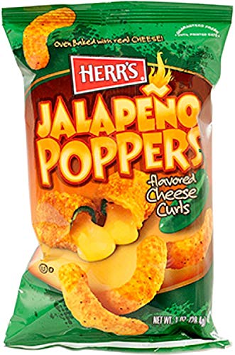 Herr's Jalapeño Poppers Flavored Cheese Curls - Made with Cheddar Cheese - 17 Ounce (Pack of 1) Great for Bold Flavor Fans image 4