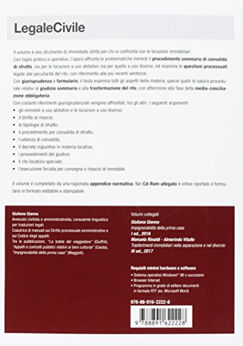 Sfratto, Locazioni Immobiliari E Processo Locatizio. Con Giurisprudenza E Formulario. Con CD-ROM - 2