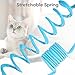 WONOWPA Cat Spring Toys, Self-Play Hanging Stretchable Cat Spring with Bell, 3 Pack Soft Plush Interactive Cat Toys for Indoor Cats Kitten Chasing and Playing