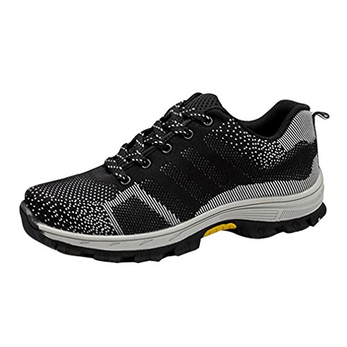 Juleya Herren Damen Arbeitsschuhe Stahlkappe S3 Schutzschuhe Mesh Turnschuhe Sicherheitsschuhe Sportschuhe Unisex Freizeitschuhe Leicht Sportlich und Atmungsaktiv Cover