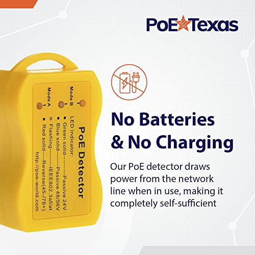 Detector PoE para solucionar fallos de voltaje en cables de red e inyector pasivo 5
