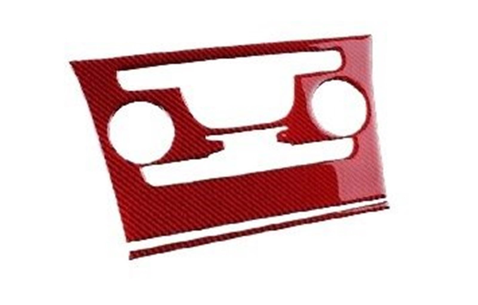 Mcqnds Red Carbon Car Central Ac Knob Panel Interior 1 Pcs For Chrysler 300 300C 2011 2012 2013 2014 Lhd Rhd (Red Carbon)