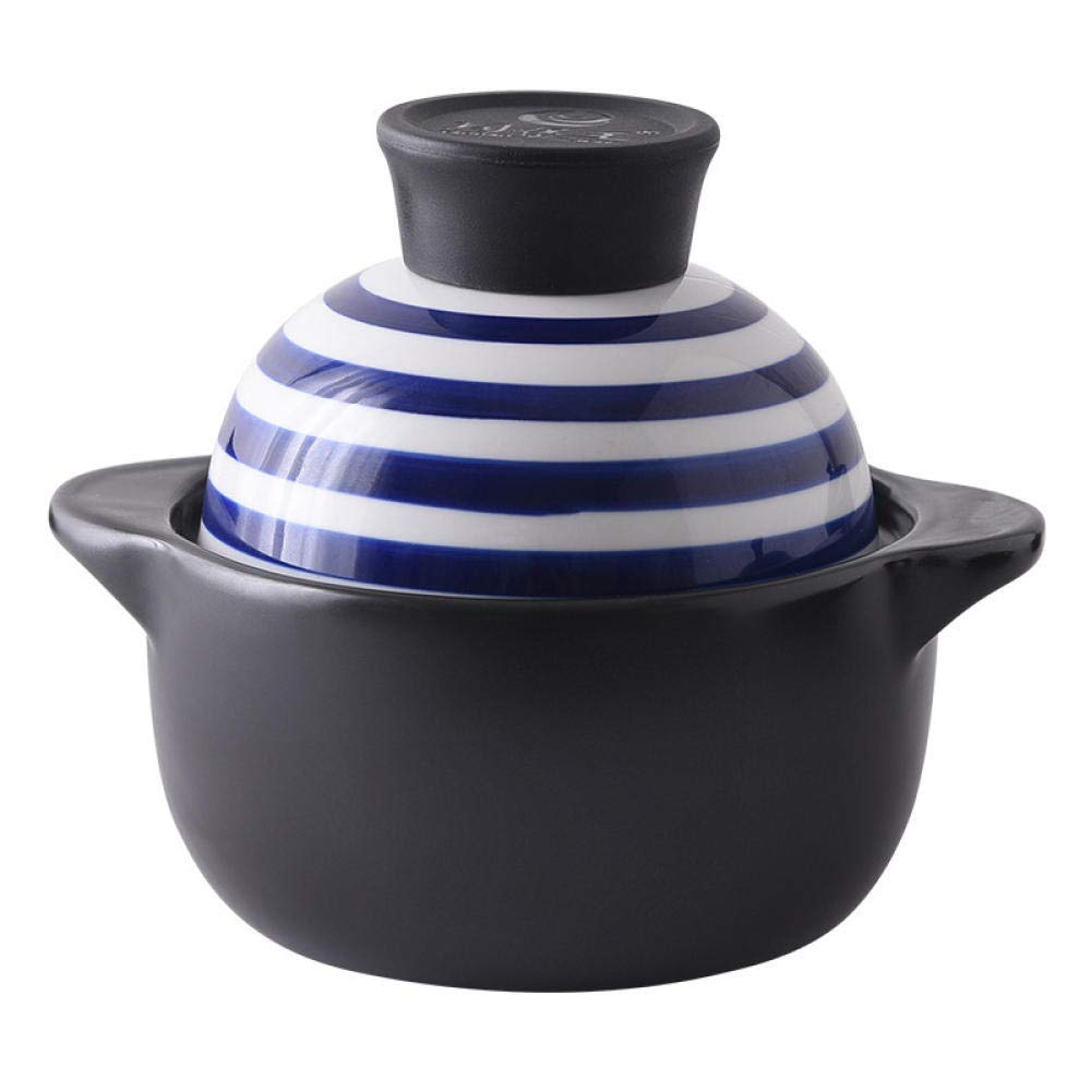 Casserole en céramique et pot à ragoût en terre cuite pour cuisson uniforme 600ml