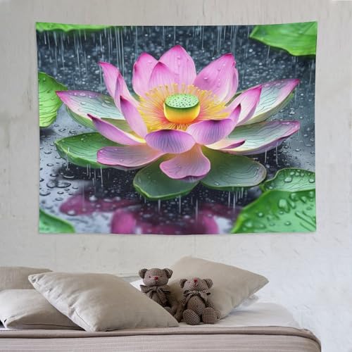 Tapisserie murale lotus pour une ambiance zen dans votre dortoir