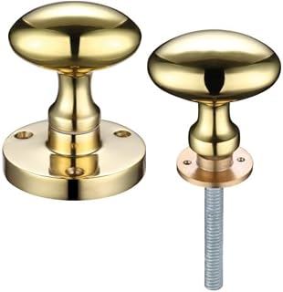 Ironmongery Solutions® Zoo Oval Rim Knob with 60.5mm Rose Diameter for Internal Doors Durable Rim Lock Door Furniture Professional Finish Fixing Included (Polished Chrome)