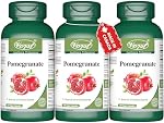 VORST Pomegranate Extract 3 X 120 Gélules véganes (en anglais seulement) Antioxydants Source d'antioxydants & Acide ellagique , Supplément à l'oxyde nitrique , Pilules de poudre 3 Bouteilles