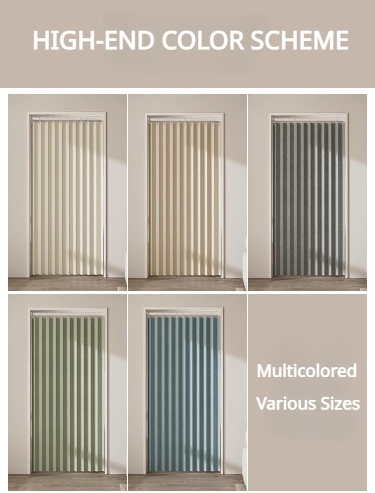 Accordion Closet Curtains with Tension Curtain Rods, Privacy Pleated Folding Door Curtains Blackout Thermal Insulated for Open Closet Room Divider Doorway,Grey,39x79