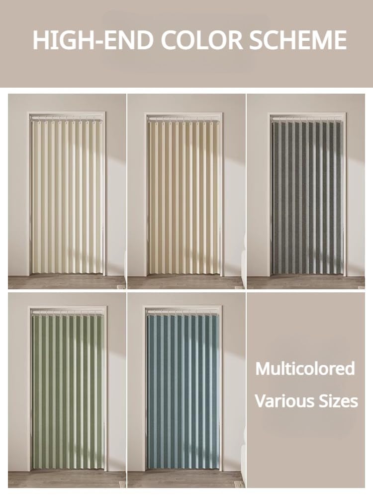 Cortinas opacas térmicas plisadas grises de alta calidad para armarios abiertos y separadores de habitaciones, 40 x 87 pulgadas, elegante solución de privacidad con varillas