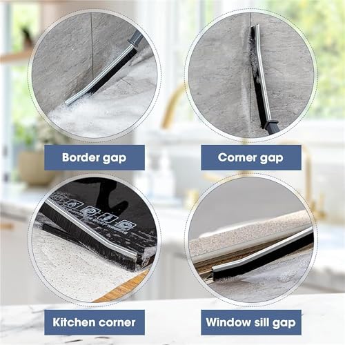 Image of COOFANDY Crevice Cleaning Brush, Multifunctional Gap Cleaning Brush Tool, Hand-Held Groove Cleaning Hard-Bristled Brush for Kitchen Bathroom Sink Tile Floors Window Slots (Pack of 6)