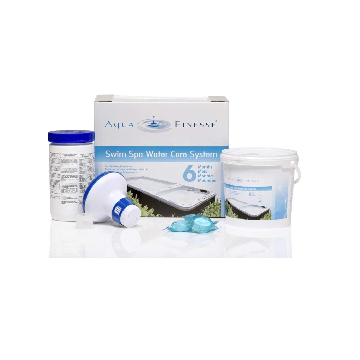 Aqua Finesse Swim Spa Water Care Entretien de l'eau Box Set complet z001020