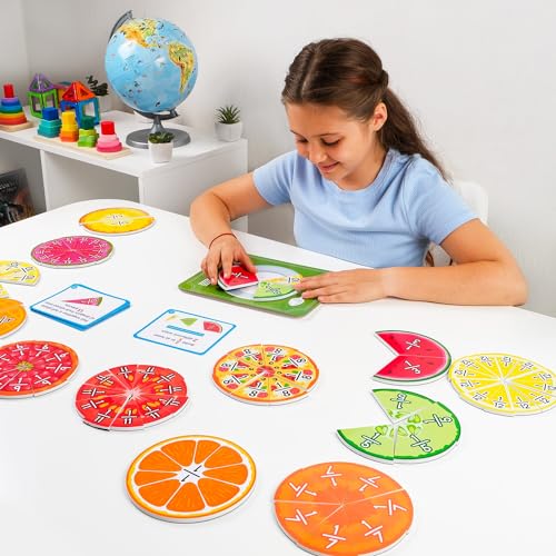 Image of Simply magic 112 PCS Yummy Magnetic Fractions - Magnetic Fraction Tiles