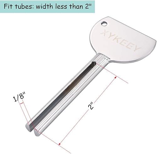Miniatura 4 de Exprimidor de pasta de dientes con llave de tubo, juego de 3 exprimidores manuales de pasta de dientes, exprimidores de tubo de pasta de dientes