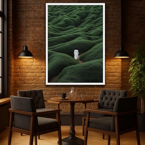 Lienzo de mujer en sendero natural para inspirar paz en tu dormitorio 3