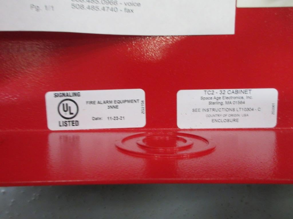 SSU00645 TC2, 32-Point Terminal Cabinet with CAT30 Keyed Door Lock, Red Finish image 4