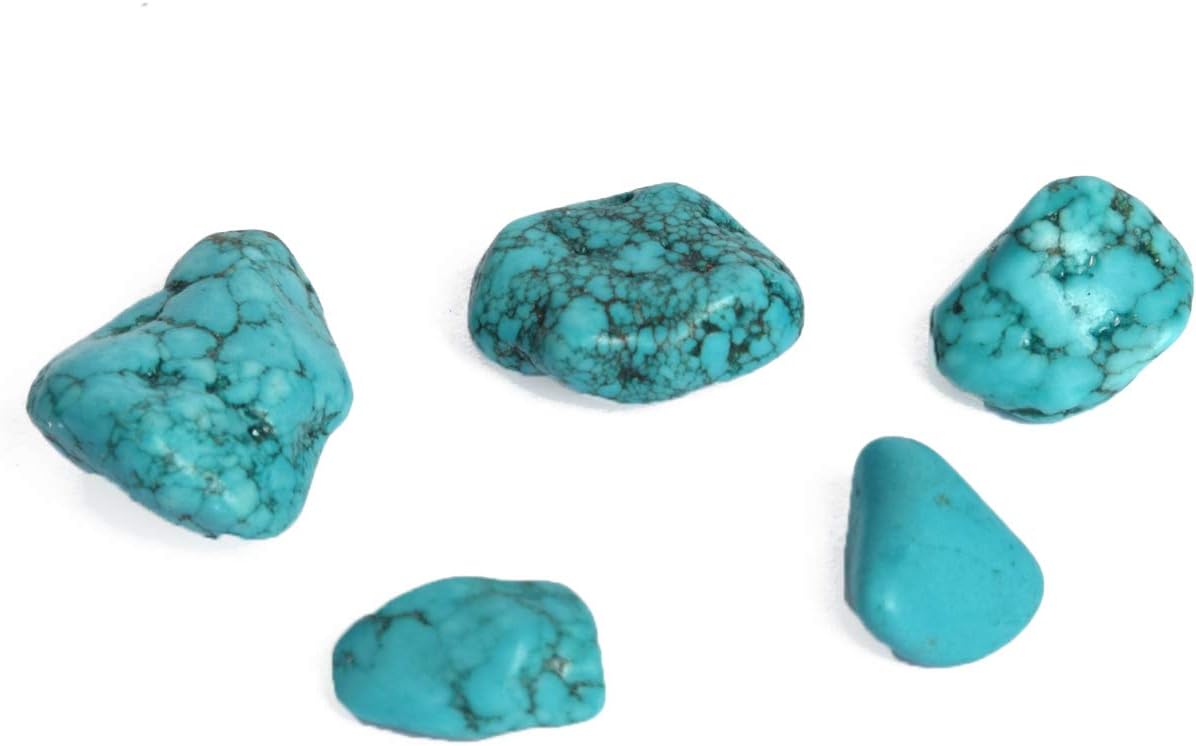 REAL-GEMS Crystal For Jewelry Making Raw Turquoise 35.50-62.00 Carat Rough Turquoise Stones Jewelry Making For Women And Men